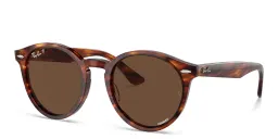 Shop Ray-Ban Larry Unisex Panthos Sunglasses in Striped Havana online.