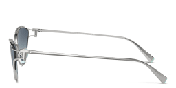 Shop TIFFANY T Motif Cat-Eye Sunglasses in Silver online.