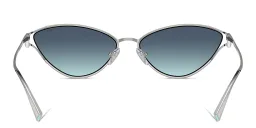 Shop TIFFANY T Motif Cat-Eye Sunglasses in Silver online.