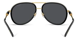 Shop VERSACE Unisex Pilot Sunglasses in Black online.