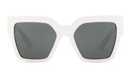 Shop VERSACE Medusa Butterfly Sunglasses in White online.