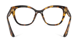Shop MIU MIU Square Eyeglasses in Honey Havana online.