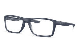 Shop Oakley Wide Rectangle Eyeglasses in Universal Blue online.