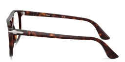 Shop PERSOL Greta Unisex Aviator Eyeglasses in Havana online.