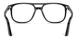 Shop PERSOL Greta Unisex Aviator Eyeglasses in Black online.