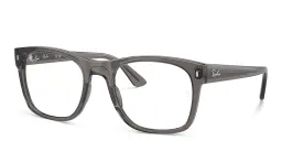 Shop Ray-Ban Unisex Square Eyeglasses in Opal Dark Grey online.