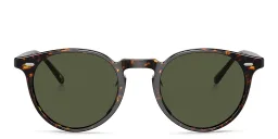 Shop OLIVER PEOPLES Unisex Panthos Sunglasses in Atago Tortoise online.