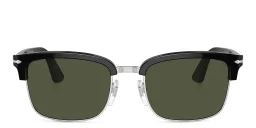 Shop PERSOL Arrow Unisex Rectangle Sunglasses in Black online.