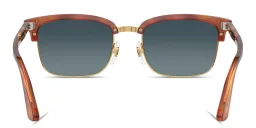 Shop PERSOL Arrow Unisex Rectangle Sunglasses in Terra Di Siena online.