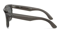 Shop Ray-Ban Wayfarer Reverse Unisex Square Sunglasses in Transparent Dark Grey online.