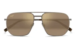 Shop Maui Jim Shark's Cove Unisex Square Sunglasses in Brown online.