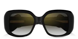 Shop Cartier Panthère de Cartier Square Sunglasses in Black online.
