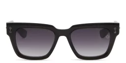 Shop AKONI Pyxis Unisex Square Sunglasses in Black online.