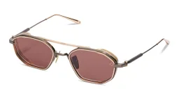 Shop AKONI Eris Two Anniversary Edition Aviator Sunglasses in Antique Gold online.