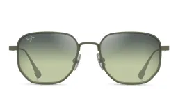 Shop Maui Jim Lewalani Unisex Square Sunglasses in Green online.