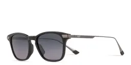 Shop Maui Jim Manaolana Unisex Square Sunglasses in Black online.