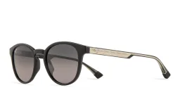 Shop Maui Jim Hiehie Unisex Round Sunglasses in Black online.