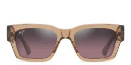 Shop Maui Jim Kenui Unisex Rectangle Sunglasses in Brown online.