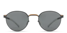 Shop MYKITA Carlo Unisex Round Sunglasses in Blue online.