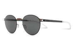 Shop MYKITA Carlo Unisex Round Sunglasses in Blue online.