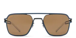 Shop MYKITA Riku Aviator Sunglasses in Blue online.