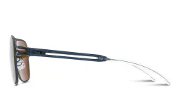 Shop MYKITA Riku Aviator Sunglasses in Blue online.