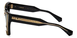 Shop VALENTINO V - Grace Oversized Cat-Eye Sunglasses in Black online.
