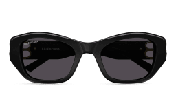 Shop BALENCIAGA Everyday Cat-Eye Sunglasses in Black online.