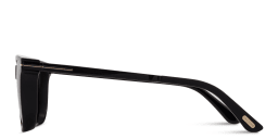 Shop TOM FORD Sinatra Square Sunglasses in Shiny Black online.