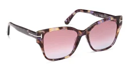 Shop TOM FORD Elsa Butterfly Sunglasses in Colored Havana online.