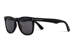 Shop TOM FORD Kevyn Square Sunglasses in Shiny Black online.