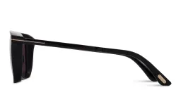 Shop TOM FORD Lionel-02 Square Sunglasses in Shiny Black online.