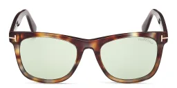 Shop TOM FORD Kevyn Square Sunglasses in Colored Havana online.