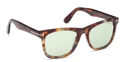 Shop TOM FORD Kevyn Square Sunglasses in Colored Havana online.