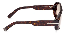 Shop TOM FORD Blake-02 Pilot Sunglasses in Dark Havana online.