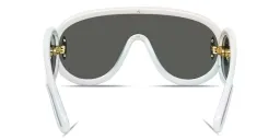 Shop LOEWE Anagram White Mask Sunglasses in Holographic White online.