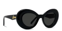 تسوق نظارات شمسية كورفي طراز بترفلاي باللون الأسود لويفي بلون أسود أونلاين.