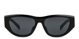 Shop CELINE Monochroms Cat Eye Sunglasses in Black online.