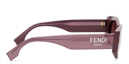Shop FENDI Roma Oval Sunglasses in Purple online.