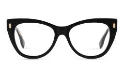 Shop FENDI Roma Cat-Eye Eyeglasses in Black online.