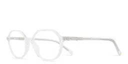 Shop EYE'M Kids Irregular Eyeglasses in Clear online.