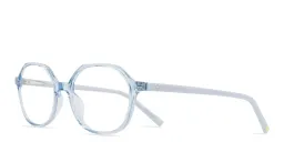 Shop EYE'M Kids Irregular Eyeglasses in Blue online.