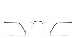 Shop Silhouette Lite Spirit RL Rimless Square Eyeglasses in Dark Green online.