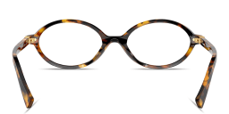Shop MIU MIU Round Eyeglasses in Honey Havana online.