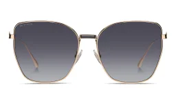 Shop ETRO Bold Pegaso Oversized Cat-Eye Sunglasses in Rose Gold online.