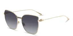 Shop ETRO Bold Pegaso Oversized Cat-Eye Sunglasses in Rose Gold online.