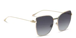 Shop ETRO Bold Pegaso Oversized Cat-Eye Sunglasses in Rose Gold online.