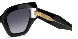 Shop ETRO Etromania Oversized Cat-Eye Sunglasses in Black online.