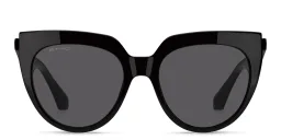 Shop ETRO Tailoring Oversized Cat-Eye Sunglasses in Black online.