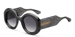 Shop ETRO Paisley Oversized Round Sunglasses in Grey online.
